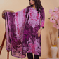 Qurbat Signature Muslin Suit – Plum Perfection in Every Thread - Qurbat