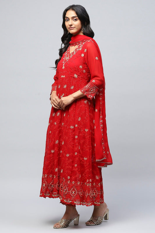 Rani Neck Embroidery Suit Set for Women - Qurbat