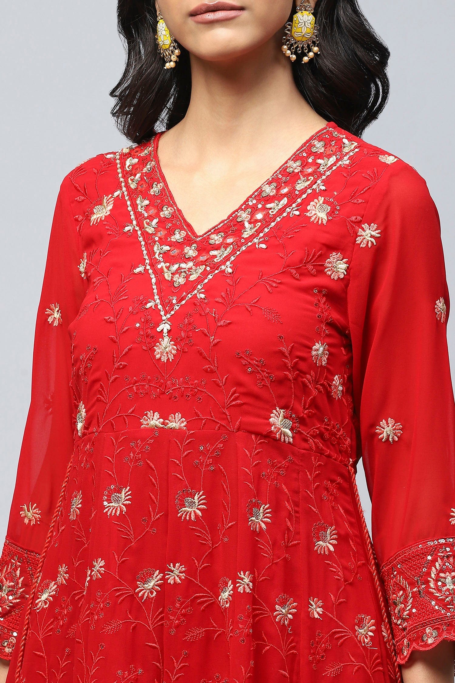 Rani Neck Embroidery Suit Set for Women - Qurbat