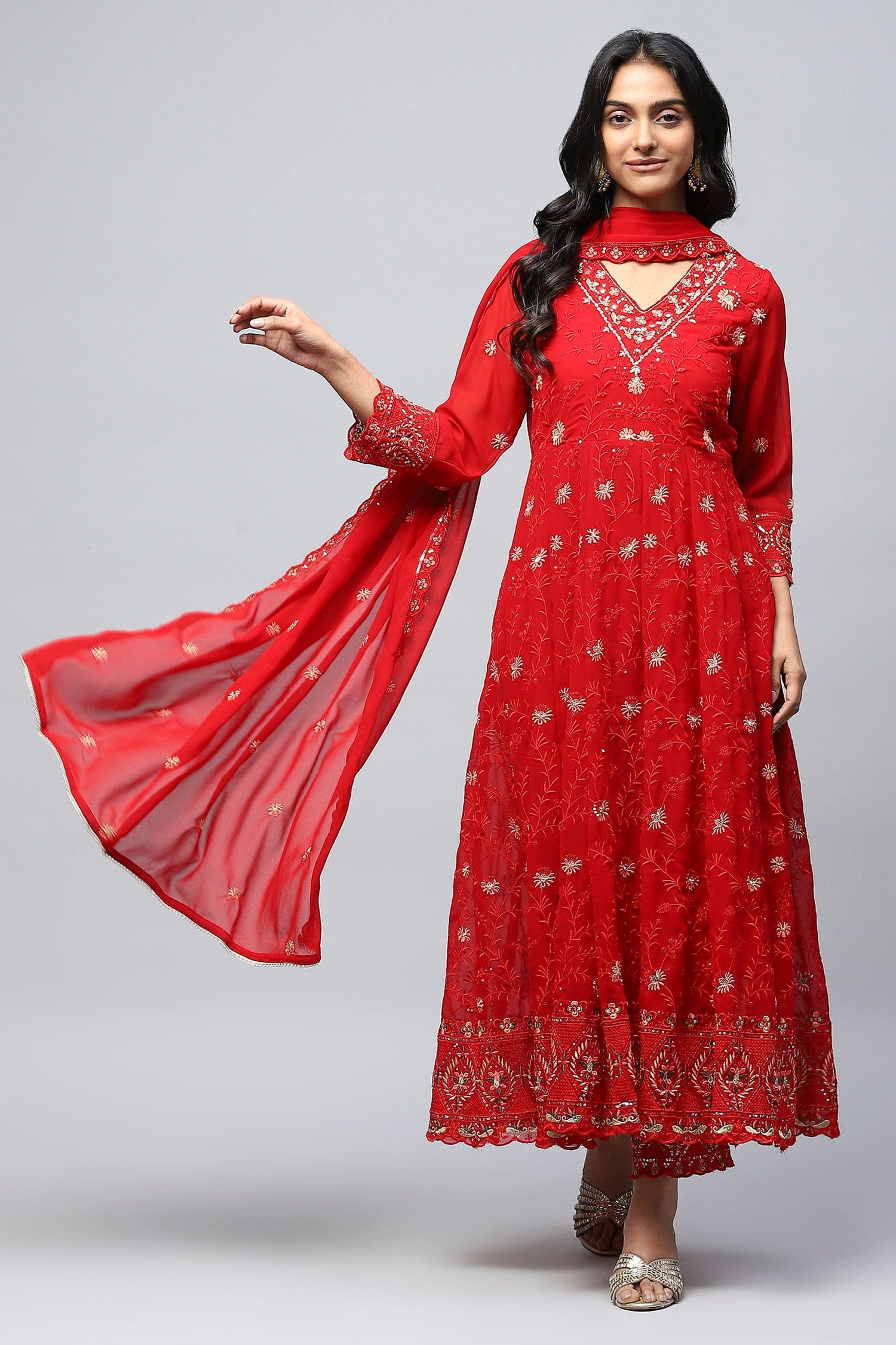 Rani Neck Embroidery Suit Set for Women - Qurbat