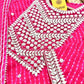 Rani Pink Festive Striped Suit Set with Intricate Gota Embroidery - Qurbat