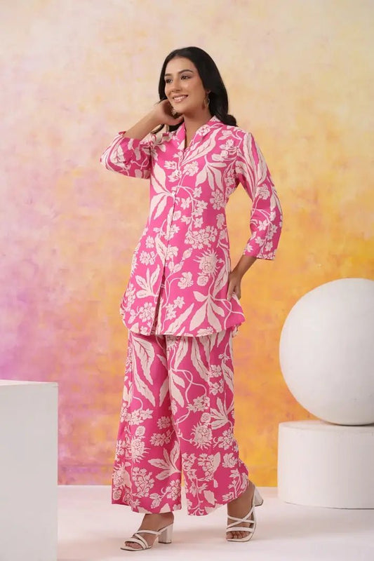 Rani Silk Digital Printed Co - ord Set - Qurbat