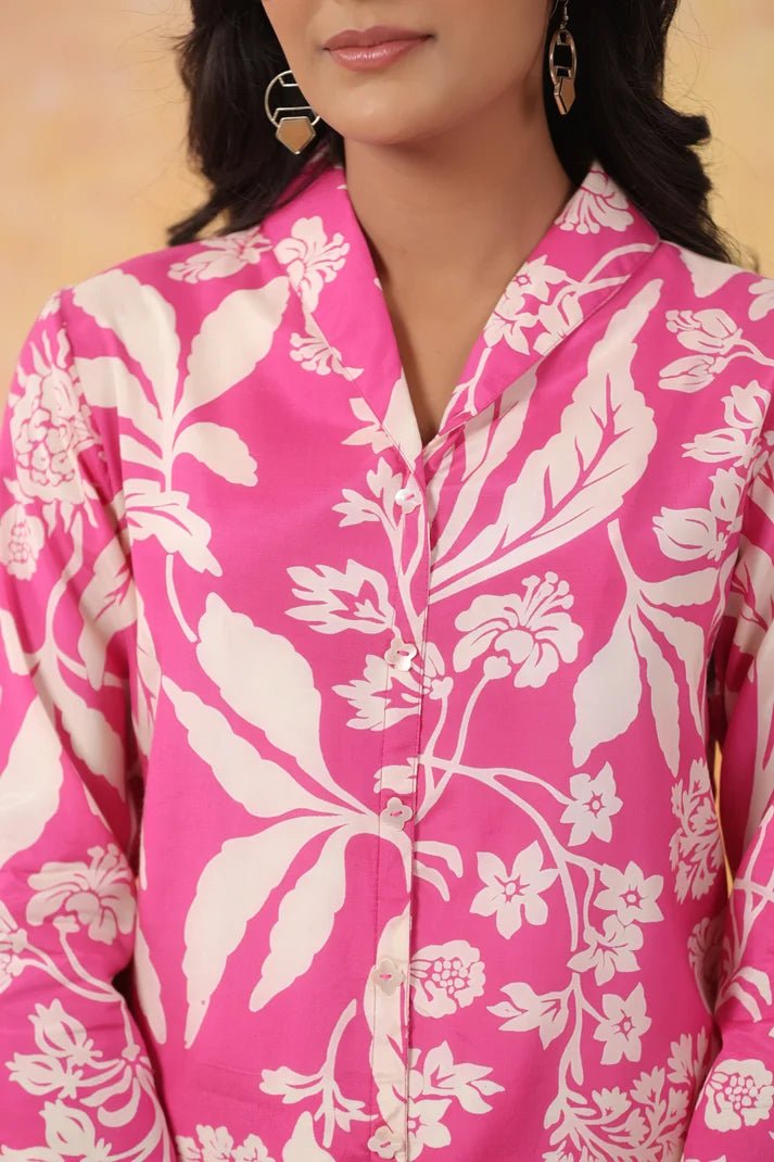 Rani Silk Digital Printed Co - ord Set - Qurbat