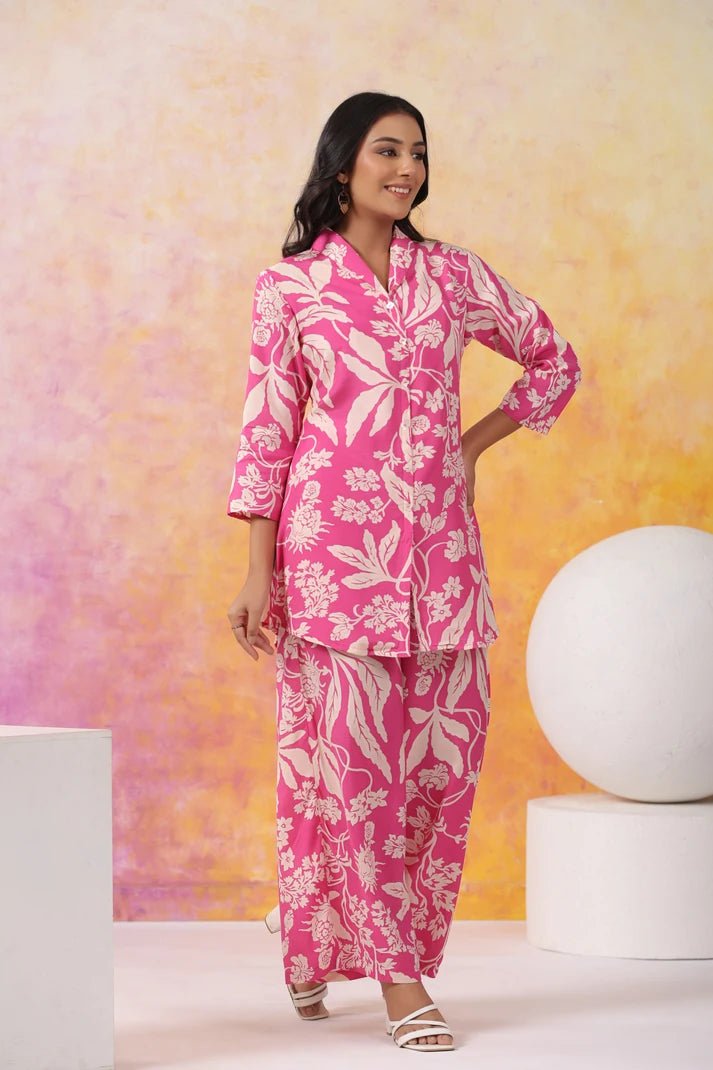 Rani Silk Digital Printed Co - ord Set - Qurbat