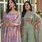 Sunshine Bloom Lavender Co - ord Set with Printed Cape - Qurbat
