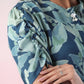 Teal Blue Digital Print Dress - Qurbat