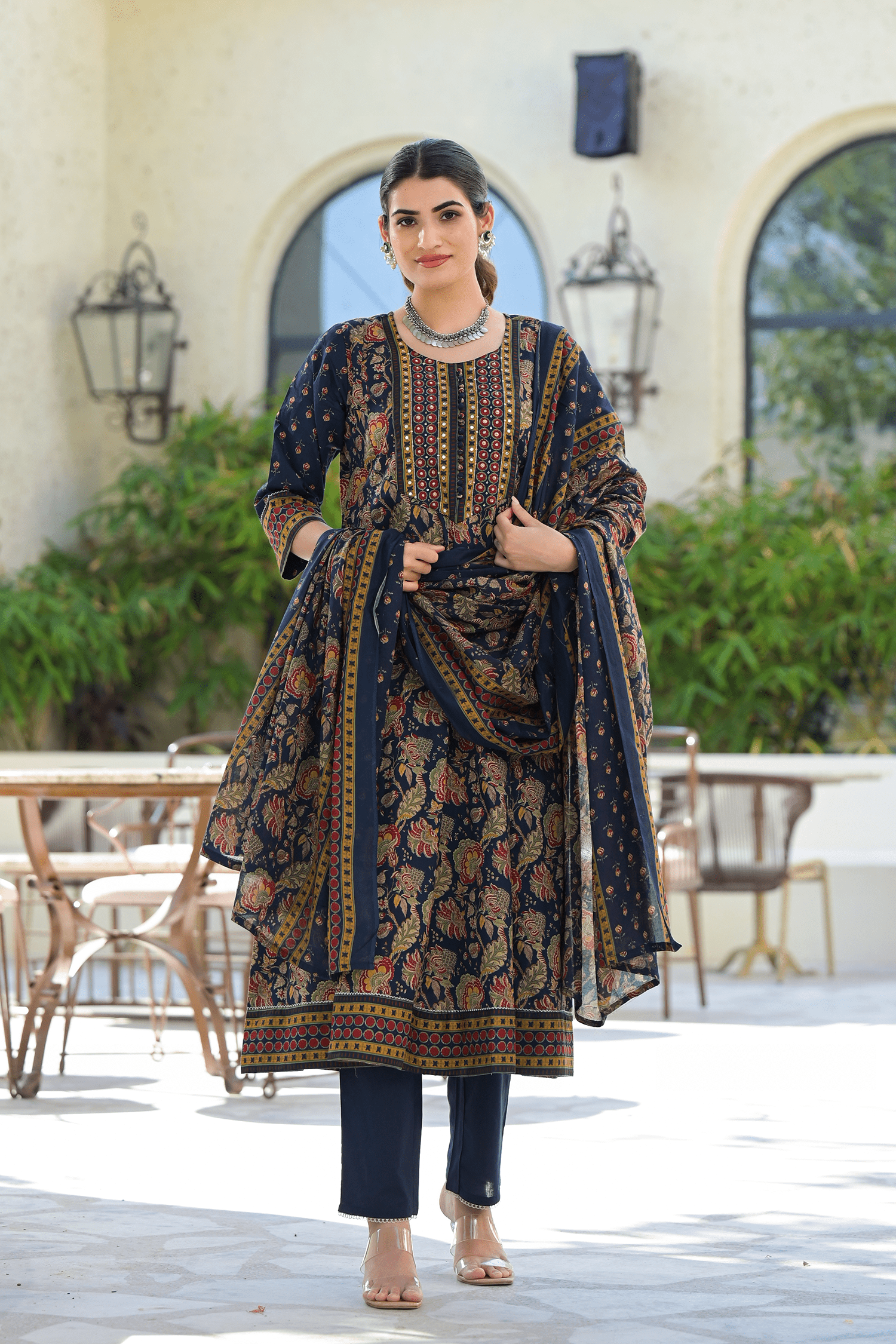 Three - Piece cotton Suit Set - Qurbat