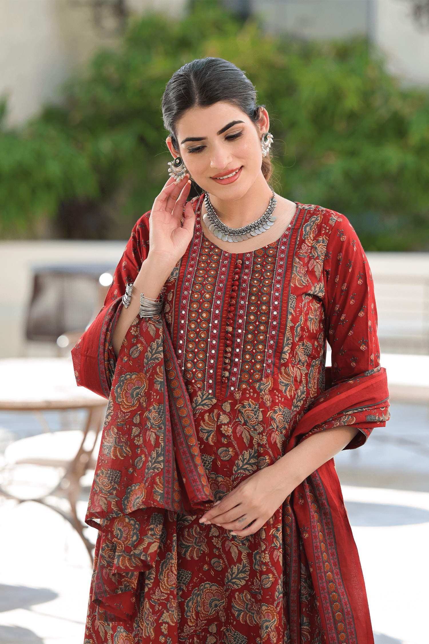 Three - Piece cotton Suit Set - Qurbat