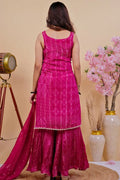 Timeless Bandhani Print Sharara Set with Dupatta - Qurbat