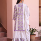 Purple Floral Mirror Work Sharara Set