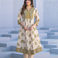 Ivory Bloom Printed Anarkali Suit Set