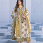 Ivory Bloom Printed Anarkali Suit Set