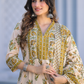 Ivory Bloom Printed Anarkali Suit Set