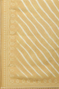 Yellow elegant Printed Suit Set for Women with Hand Embroidery - Qurbat