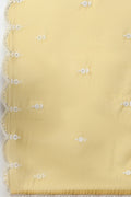 Yellow Embroidered Chanderi Suit Set for Women - Qurbat