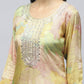 Yellow Muslin Printed Kurta for Women – Elegant & Vibrant - Qurbat