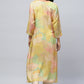 Yellow Muslin Printed Kurta for Women – Elegant & Vibrant - Qurbat