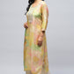 Yellow Muslin Printed Kurta for Women – Elegant & Vibrant - Qurbat